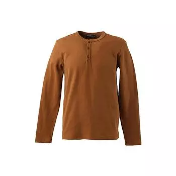 Мужская толстовка на пуговицах с круглым вырезом Camel