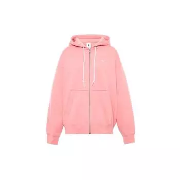 Мужская толстовка Nike Solo Swoosh на молнии с флисовой подкладкой и шнурком Stardust-Red DR0404-618 S