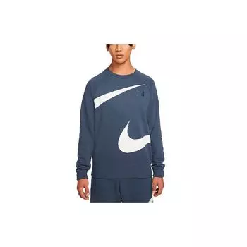 Мужская толстовка Nike Swoosh Ft Crew с большим логотипом, синяя DD6097-437 L