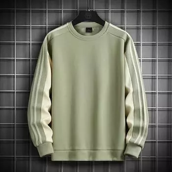 Мужская толстовка, новинка осени, новая универсальная футболка с длинными рукавами, пуловер, толстовка с круглым вырезом, мужская нижняя рубашка, большой размер M