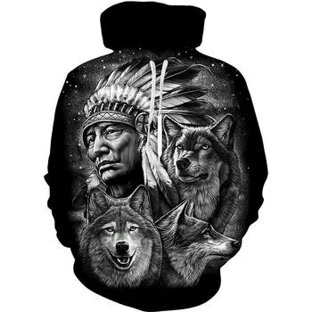 Мужская толстовка с 3D принтом, модная толстовка унисекс, весна-осень, уличная одежда в стиле хип-хоп, повседневная мужская одежда большого размера, Sudaderas S