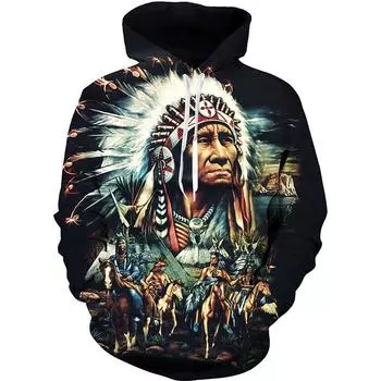 Мужская толстовка с 3D принтом, модная толстовка унисекс, весна-осень, уличная одежда в стиле хип-хоп, повседневная мужская одежда большого размера, Sudaderas M