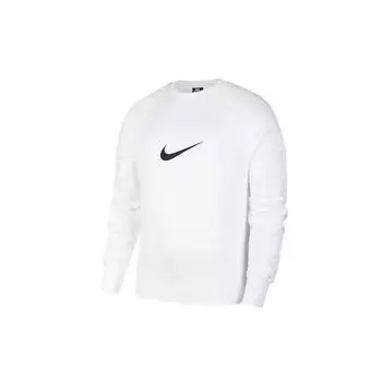 Мужская толстовка с длинным рукавом и круглым вырезом Nike Sportswear Swoosh, белая DA0087-100 S