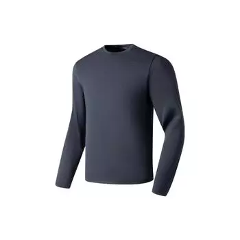 Мужская толстовка с длинным рукавом и принтом логотипа Li Ning Fitness Series, цвет черный AWDS969-6 L