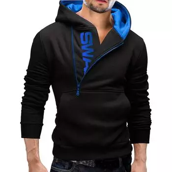 Мужская толстовка с длинным рукавом, толстовка с капюшоном, топы, куртка, пальто, верхняя одежда XXXL тёмно-синий