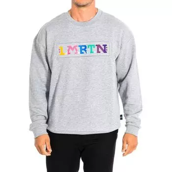 Мужская толстовка с длинными рукавами и круглым вырезом TMF304-FP538 M серый