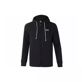 Мужская толстовка с длинными рукавами и однотонным логотипом Under Armour, черная 1376769-001 L