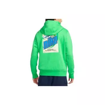 Мужская толстовка с флисовой толстовкой Nike Sportswear Keep It Clean, зеленая, DM2200-362 M