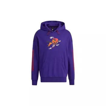 Мужская толстовка с капюшоном Adidas Cny Gfx Hs с рисунком, темно-фиолетовая GQ0890 S