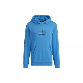 Мужская толстовка с капюшоном Adidas Neo Graffiti с логотипом, синяя HH8981 M