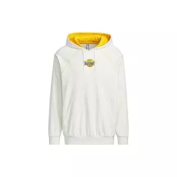 Мужская толстовка с капюшоном Adidas Neo с логотипом и шнурком, белая IK3416 L