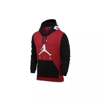 Мужская толстовка с капюшоном Air Jordan с цветными блоками и логотипом, красная CK1349-687 L
