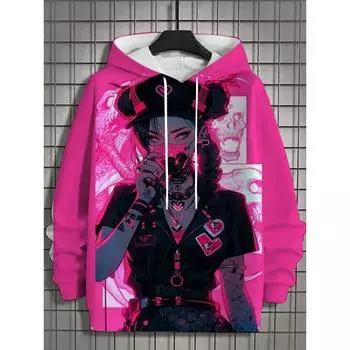 Мужская толстовка с капюшоном Bad Girl Tattoo Sexy Beauty Pattern 3D Printed Top 2024 Осень Новая мода Повседневная хип-хоп унисекс толстовка с капюшоном S