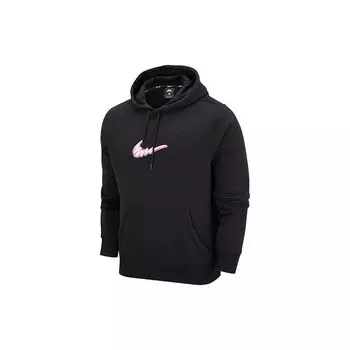 Мужская толстовка с капюшоном для скейтбординга Nike SB на флисовой подкладке, пуловер с длинными рукавами, черные DM6479-010 XS