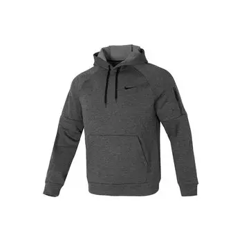 Мужская толстовка с капюшоном для тренировок Nike Solid Logo Comfort, темно-серая, DQ4835-071 L