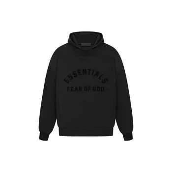 Мужская толстовка с капюшоном Fear of God Essentials темно-черного цвета 192SP232050F XS