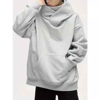 Мужская толстовка с капюшоном High Street Heavy Ninja Functional Plus Size с капюшоном и посадкой на плечах L чёрный