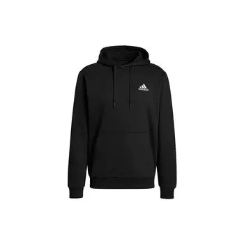 Мужская толстовка с капюшоном и логотипом Adidas Feelcozy, черная GV5294 M