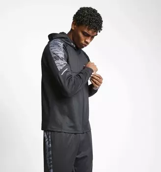 Мужская толстовка с капюшоном и молнией для бега 23B-1002