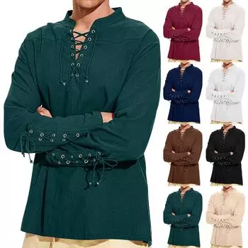 Мужская толстовка с капюшоном и принтом «Хэллоуин» большого размера с завязками на пуговицах XXXL коричневый