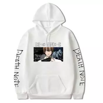 Мужская толстовка с капюшоном и винтажным принтом, мягкий дышащий пуловер, повседневная толстовка S белый