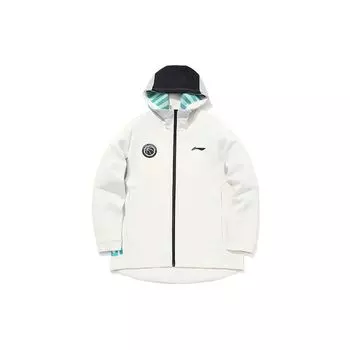 Мужская толстовка с капюшоном и застежкой-молнией Li Ning Basketball Series Cloud-White AWDQ789-1 S