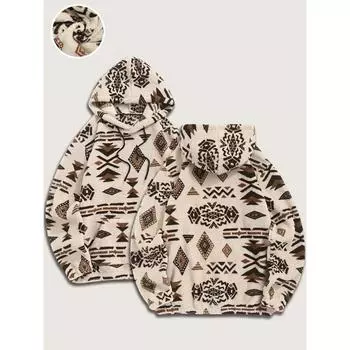 Мужская толстовка с капюшоном из флиса Sherpa с принтом Totem S