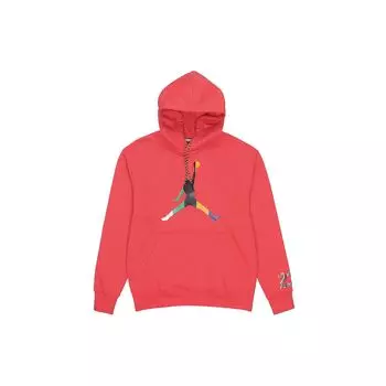 Мужская толстовка с капюшоном Jordan Colorful с большим логотипом, красная DN1471-631 XL