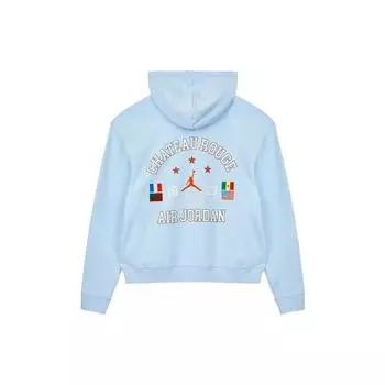Мужская толстовка с капюшоном Jordan X Maison Chateau Rouge French Terry с буквенным принтом, синие DJ9773-447 S