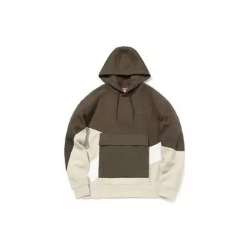 Мужская толстовка с капюшоном Li Ning Color Block Spliced Back Little Dragon Print, разноцветная AWDQ891-1 XL