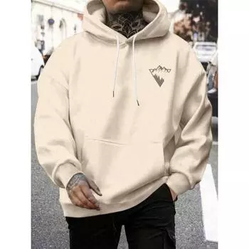 Мужская толстовка с капюшоном Mountain Graphic Drawstring S