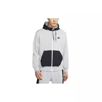 Мужская толстовка с капюшоном на молнии Nike Sportswear, верхняя одежда, пятнисто-серая CZ9945-050 L