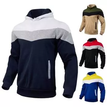 Мужская толстовка с капюшоном на осень-зиму, цветная, с завязками, толстая, плюшевая, с длинными рукавами, большим карманом, с капюшоном в стиле ретро, тонкая, свободная, повседневная, спортивная, повседневная одежда XL