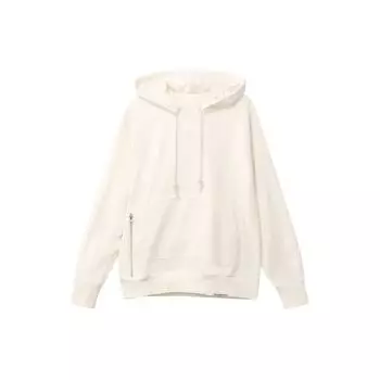 Мужская толстовка с капюшоном Nike Dri-FIT Standard Issue, однотонный быстросохнущий пуловер цвета слоновой кости DQ5819-028 L