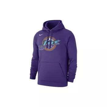 Мужская толстовка с капюшоном Nike NBA Classic Logo Utah Jazz фиолетового цвета CI4540-504 XL