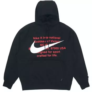 Мужская толстовка с капюшоном Nike Sportswear Swoosh, черный CJ4864-010 L