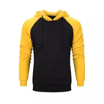 Мужская толстовка с капюшоном осень-зима теплая модная повседневная толстовка с капюшоном флисовая толстовка для пары S оранжевый