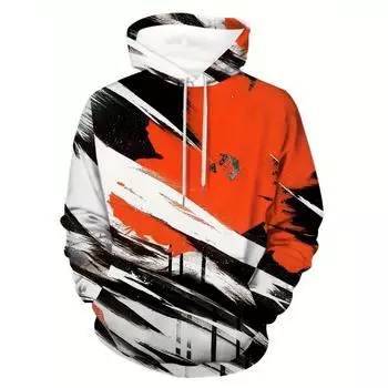 Мужская толстовка с капюшоном, осенняя повседневная толстовка с длинным рукавом, с графическим принтом, модная толстовка для активного отдыха, мужской пуловер, свободная одежда S