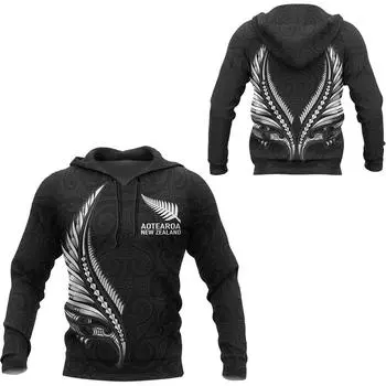 Мужская толстовка с капюшоном PLstar Cosmos 3D Printed Newest Zealand Rugby Tattoo AOTEAROA Unique Unisex Streetwear Harajuku Hooded Tops XXS