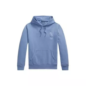 Мужская толстовка с капюшоном Polo Ralph Lauren с вышитым логотипом и завязками, синяя MNPOKNI16823617-400 S