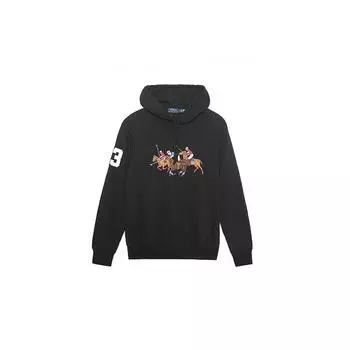 Мужская толстовка с капюшоном Polo Ralph Lauren с вышитым логотипом и длинным рукавом, черная 710823853-006 L