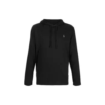Мужская толстовка с капюшоном Polo Ralph Lauren Logo Вышитый однотонный черный 710652669-014 S