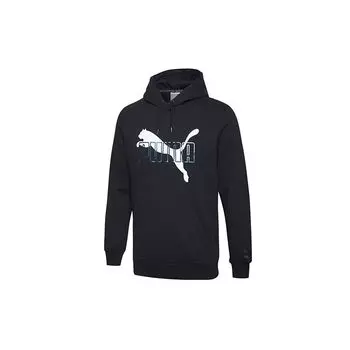 Мужская толстовка с капюшоном Puma Big Logo черная 597873-51 L