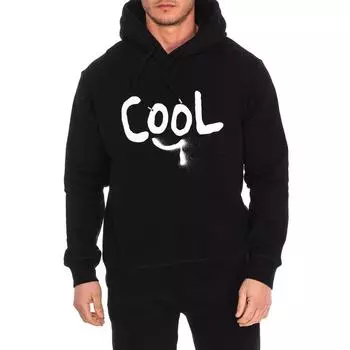 Мужская толстовка с капюшоном S74GU0580-S25516 S чёрный