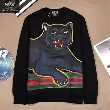 Мужская толстовка с капюшоном с 3D-принтами в виде кота, повседневная толстовка с капюшоном, весенняя свободная одежда, свободный пуловер Harajuku S