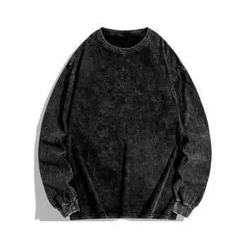 Мужская толстовка с капюшоном с круглым вырезом и длинными рукавами, весна-осень, облегающая, большого размера, без шапки 3XL