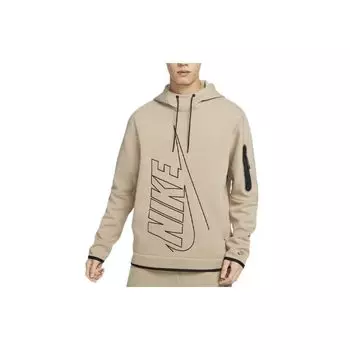 Мужская толстовка с капюшоном с логотипом Nike цвета хаки DX0578-247 XS