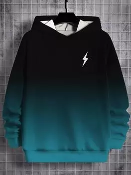 Мужская толстовка с капюшоном с принтом 3D Gradient, толстовки для мужчин, повседневная рубашка с капюшоном, толстовки, пуловеры, одежда Y2k Harajuku Top, мужская одежда S