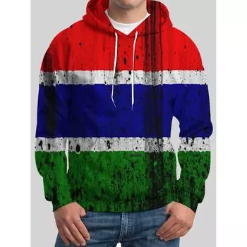 Мужская толстовка с капюшоном с принтом морского серфинга и 3D-принтом, модная спортивная одежда с принтом животных, осенне-зимние карманные свитера с длинными рукавами S