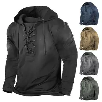 Мужская толстовка с капюшоном, теплая мягкая повседневная весенняя футболка, мужская одежда M темно-синий